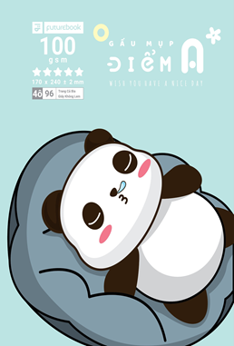 Vở 4 Ô Ly Đl100Gsm Điểm A+ Futurebook - Gấu Mụp - 48 Trang Chính Hãng - Có Tại Hiệu Sách Mai