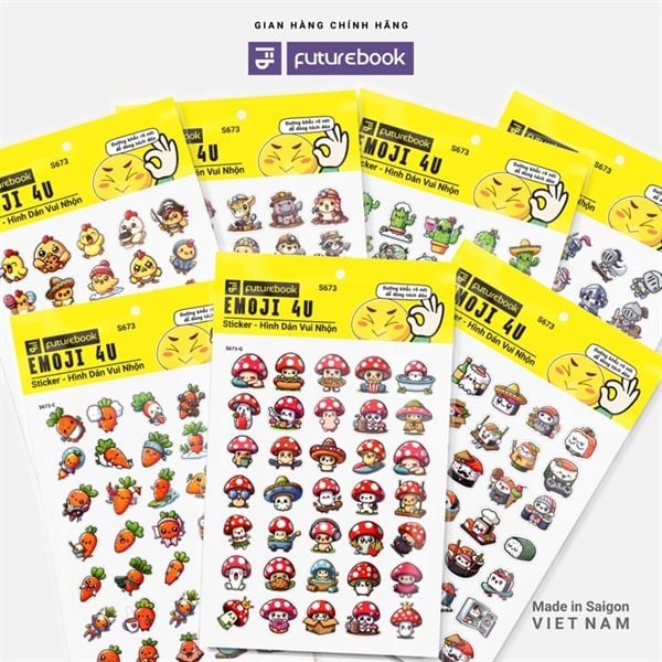 Nhãn Dán Sticker Futurebook Chính Hãng - Có Tại Hiệu Sách Mai