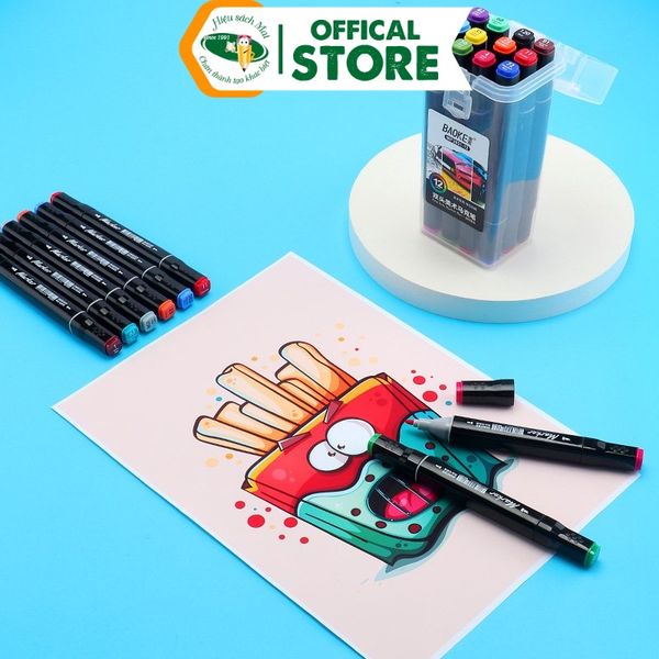 Bút Dạ Màu Marker Baoke Mp2931 Chính Hãng - Có Tại Hiệu Sách Mai