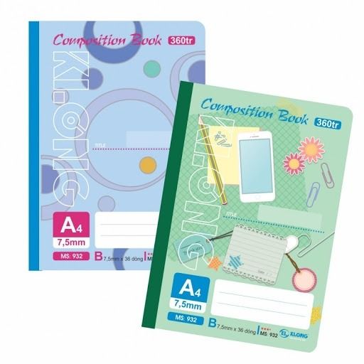 Vở May A4 120/200/260/320/360 Trang Klong Chính Hãng - Có Tại Hiệu Sách Mai