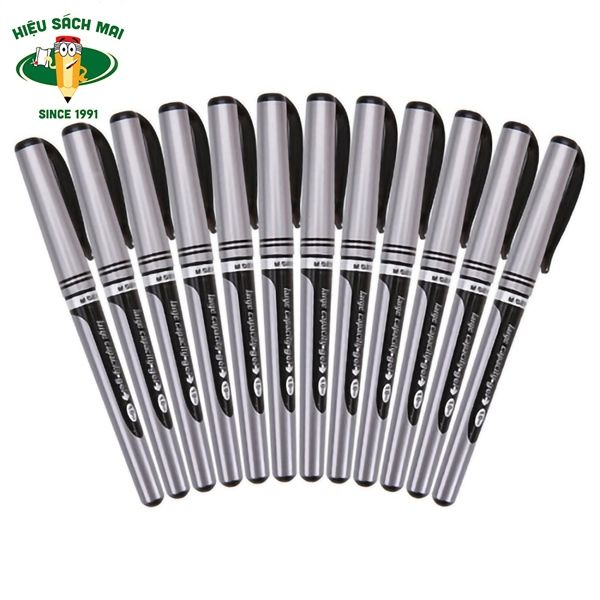 Bút Nước Bút Ký 1.0mm Màu Xanh/ Đen Chính Hãng - Có Tại Hiệu Sách Mai