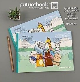 Vở vẽ dán gáy A4 Futurebook ĐL120gsm (30 tờ)