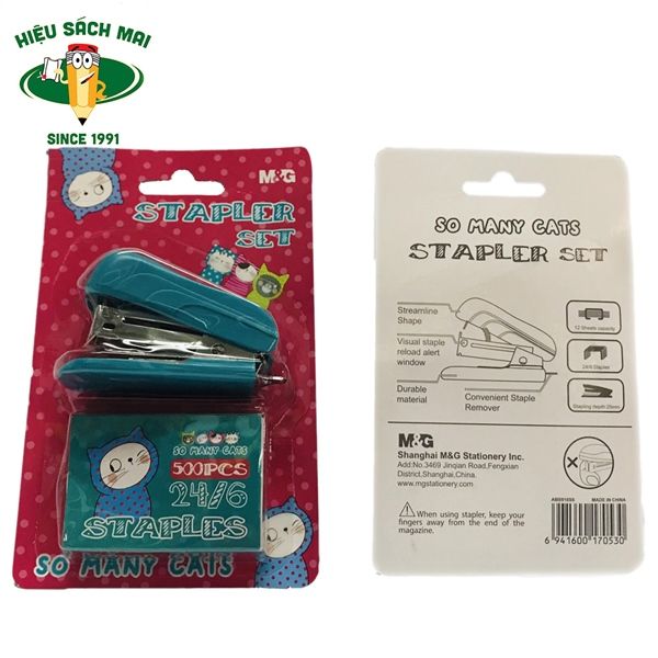 Bấm Ghim Kèm Đinh No12 M&G Somany Cats Abs916S6 Có Tại Hiệu Sách Mai Hãng M&G