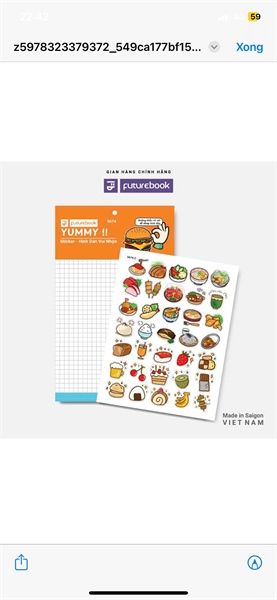 Nhãn Dán Sticker Futurebook Chính Hãng - Có Tại Hiệu Sách Mai