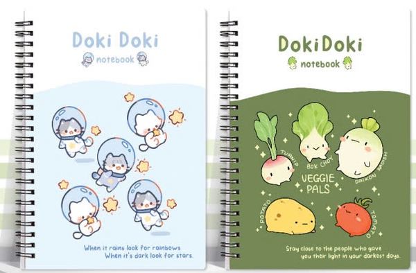 Sổ lò xo bìa bồi cao cấp DL70gsm Doki Doki