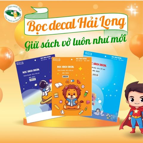Bọc Decal Hải Long (10 tờ/tập) (50 tâp/thùng)