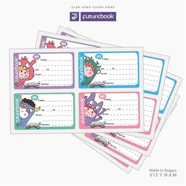 Nhãn vở (20 chiếc/tập) Futurebook (50)