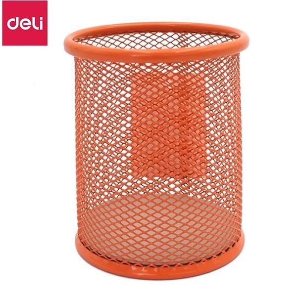 Ống cắm bút sắt nhiều màu giao ngẫu nhiên Deli 9153 (12/96)