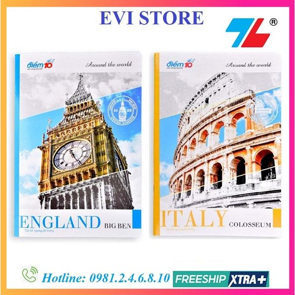 Tập vở kẻ ngang DL70 TP-NB103 Điểm 10 80 trang ( 10/100)