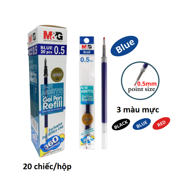 Ruột Bút Gel 0.5Mm G-5I M&G Agr67T12 Có Tại Hiệu Sách Mai Hãng M&G