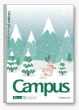 Vở Kẻ ngang có chấm Campus Winter ĐL70gsm 80 trang (10/120)