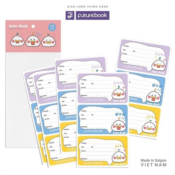 Nhãn vở (15 chiếc/tập) Futurebook (50)