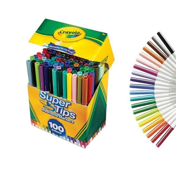 Bút Lông 100 Màu Crayola Supertip 585100 Chính Hãng - Có Tại Hiệu Sách Mai