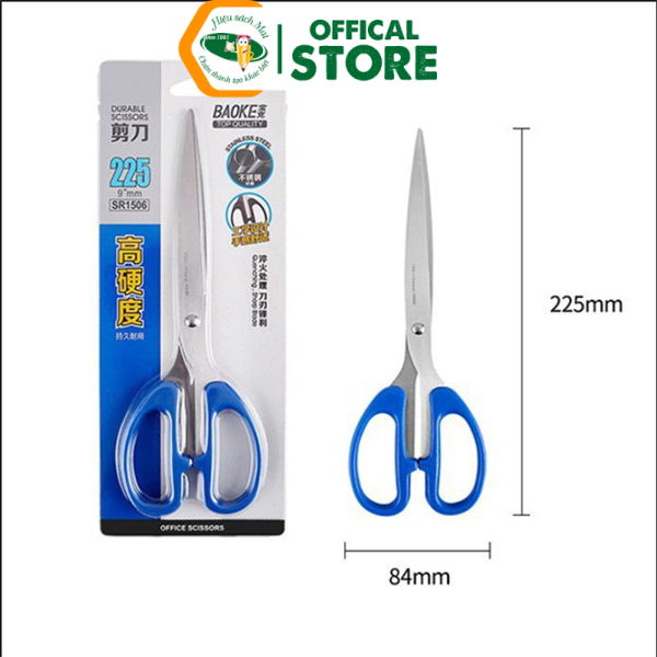 Kéo Văn Phòng 135/150/180/195/200/225mm BAOKE Chính Hãng - Có Tại Hiệu Sách Mai