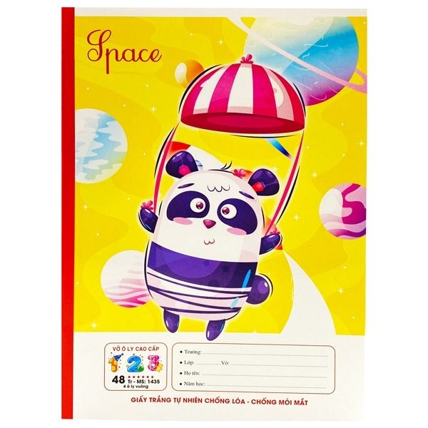 Vở ô ly giấy vàng ĐL100gsm Hải Tiến 123