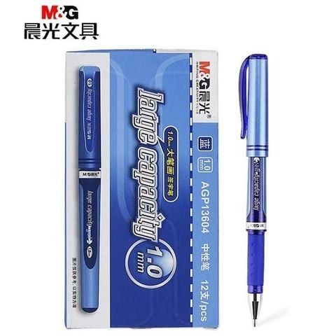 Bút Nước Bút Ký 1.0mm Màu Xanh/ Đen Chính Hãng - Có Tại Hiệu Sách Mai