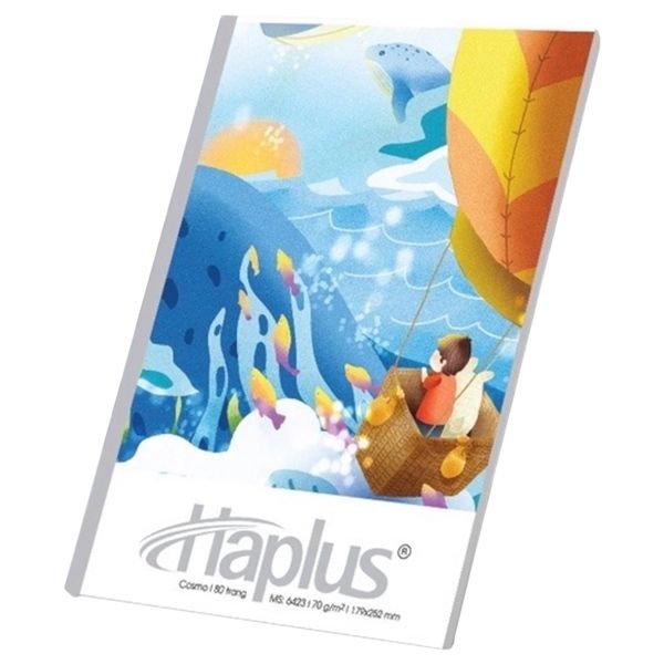 Vở kẻ ngang gáy vuông ép keo đa lớp Haplus ĐL70gsm