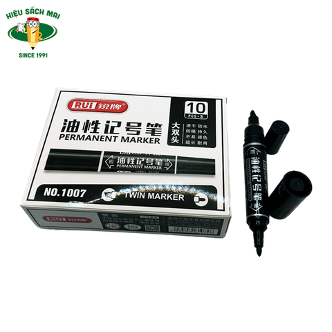 Bút lông dầu 2 đầu Rui NO.1007 (10)