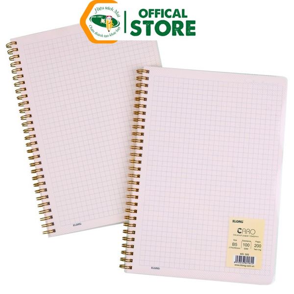 Vở Caro Lò Xo Kép Chính Hãng - Có Tại Hiệu Sách Mai