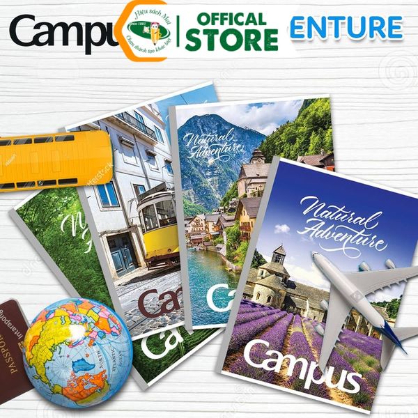 Vở kẻ ngang có chấm B5 80/120/200 trang Campus Chính Hãng - Có Tại Hiệu Sách Mai