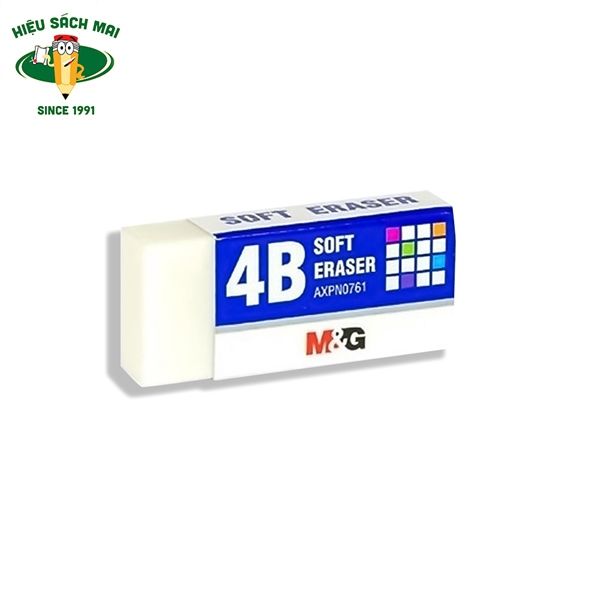 Tẩy Chì Trắng 4B Nhỏ Chính Hãng - Có Tại Hiệu Sách Mai