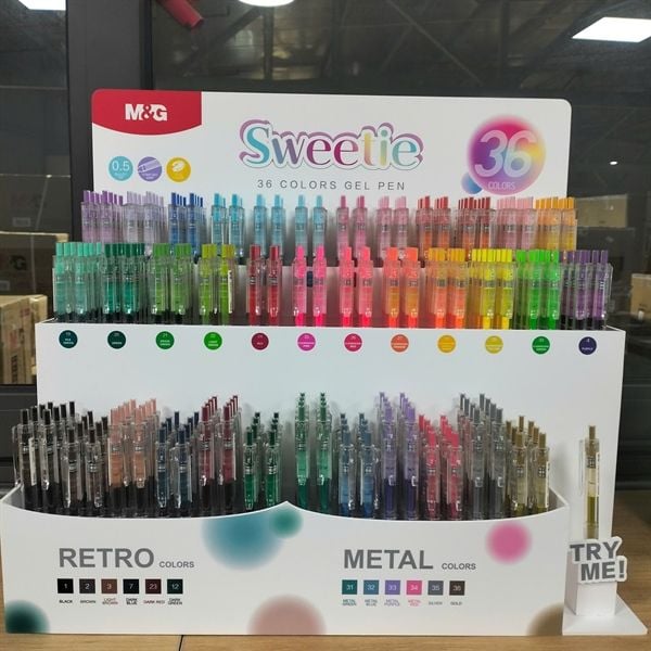 Bộ bút Gel M&G 36 màu HAGP2588 (288c/bộ)