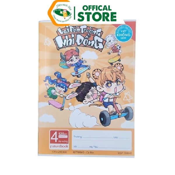 Vở Ô Ly Đl120gsm Nhi Đồng Vui Đến Trường Futurebook Chính Hãng - Có Tại Hiệu Sách Mai