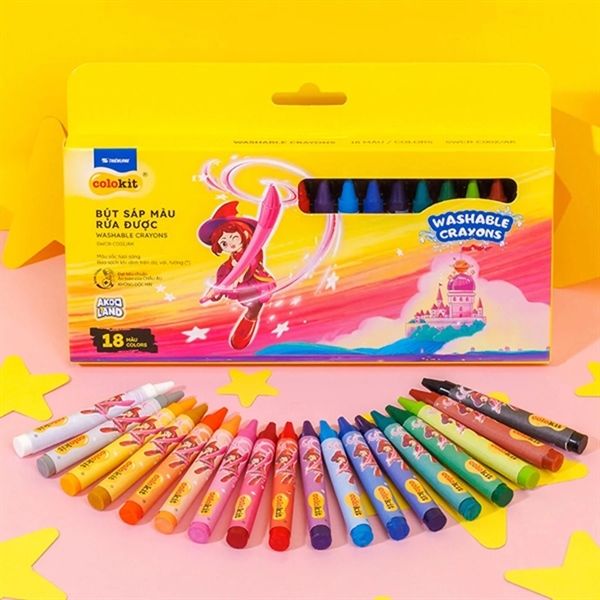 Sáp màu rửa được Akooland Colokit
