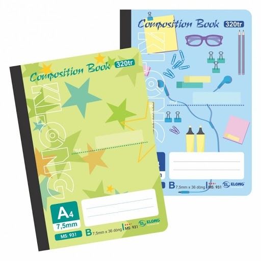 Vở May A4 120/200/260/320/360 Trang Klong Chính Hãng - Có Tại Hiệu Sách Mai