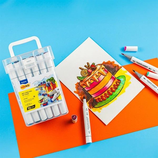 Bút Lông Mỹ Thuật MAKER Colokit ( Tặng Kèm Sổ Stech) Chính Hãng - Có Tại Hiệu Sách Mai