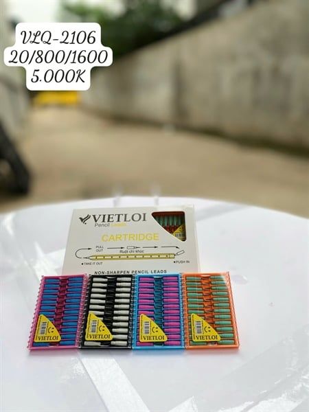 Ruột chì khúc nhiều màu Việt Lợi VLQ-2106 (24 khúc/vỉ) (20/800/1600)