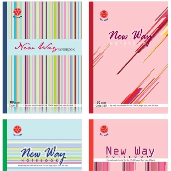 Vở kẻ ngang ĐL70gsm ghim gáy Hải Tiến New way