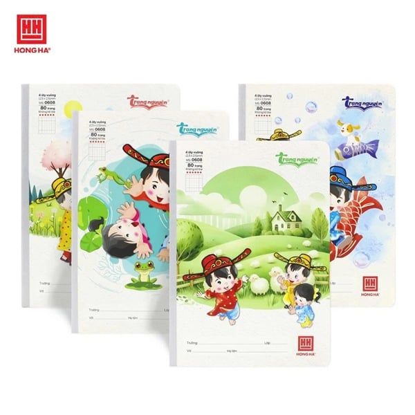 Vở 4 ôly Hồng Hà giấy vàng chống loá School DL100gsm (10/100)