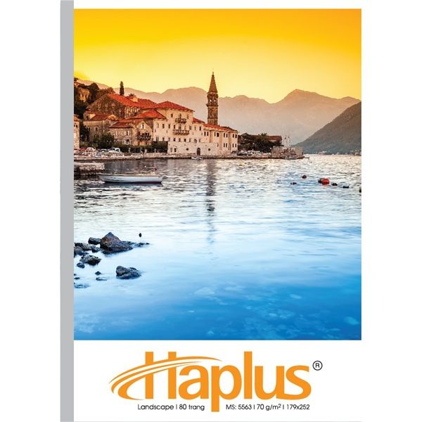 Vở kẻ ngang gáy vuông ép keo đa lớp Haplus ĐL70gsm