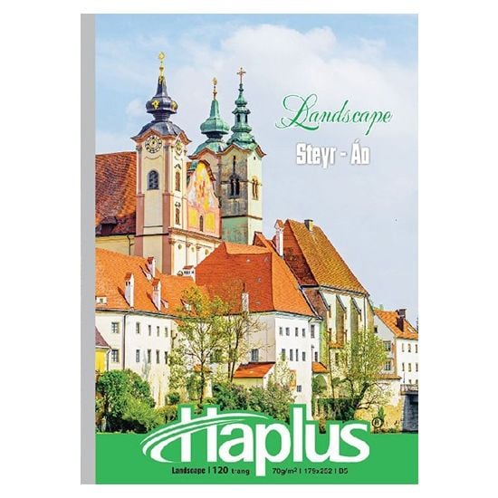 Vở kẻ ngang gáy vuông ép keo đa lớp Haplus ĐL70gsm