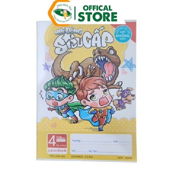 Vở Ô Ly Đl120gsm Nhi Đồng Vui Đến Trường Futurebook Chính Hãng - Có Tại Hiệu Sách Mai