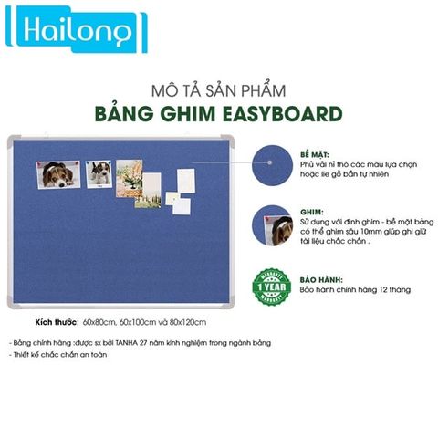 Bảng ghim Lie (gỗ bần) cố định EASYBOARD