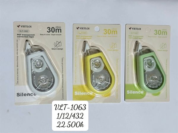Xoá kéo SILENCE Việt Lợi định vị tay cầm VLT-1063 30Mx5mm( 1/12/432 )