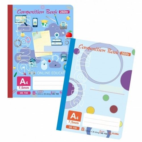 Vở May A4 120/200/260/320/360 Trang Klong Chính Hãng - Có Tại Hiệu Sách Mai