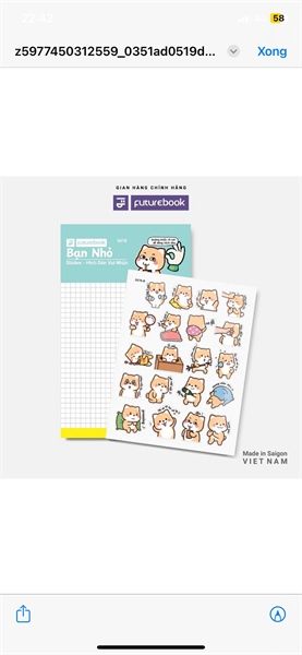 Nhãn Dán Sticker Futurebook Chính Hãng - Có Tại Hiệu Sách Mai