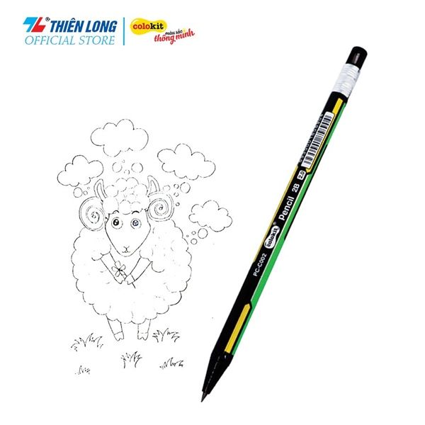 Bút Chì Kim 2.0mm 2B Neon Colokit Pc-C002 Chính Hãng - Có Tại Hiệu Sách Mai