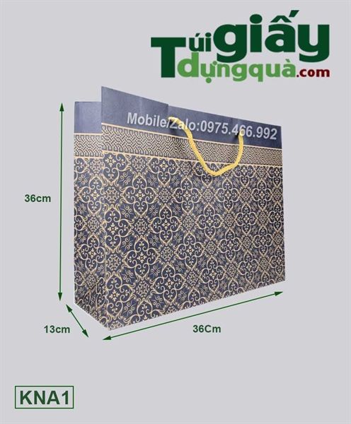 Túi giấy Kraf ngang (10 chiếc/tập)