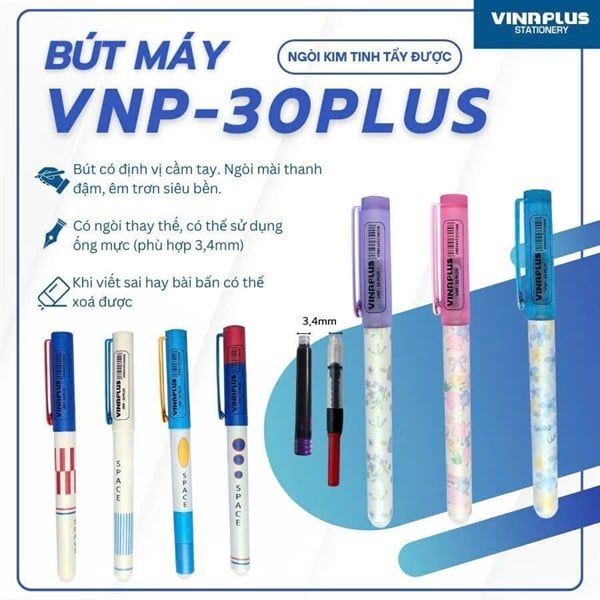 Bút máy tẩy được Vinaplus VNP-30 PLUS (12)