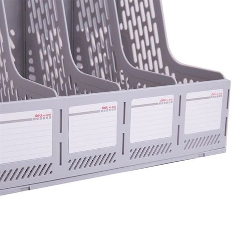 Giá đựng tài liệu 4 ngăn bằng nhựa Deli E9846 (1/12/36)