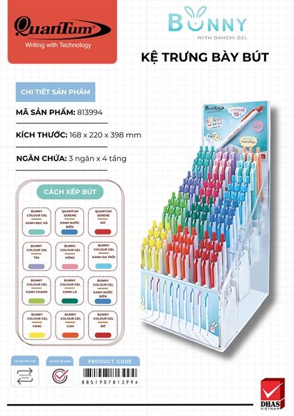 Combo Bút Gel Bunny ( Kệ + Set Bút ) 813994 ( 360)
