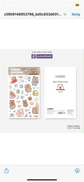 Nhãn Dán Sticker Futurebook Chính Hãng - Có Tại Hiệu Sách Mai