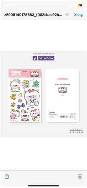 Nhãn Dán Sticker Futurebook Chính Hãng - Có Tại Hiệu Sách Mai