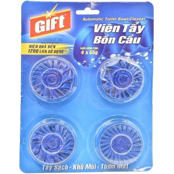 Viên Tẩy Bồn Cầu Gift (vỉ 4 Viên)