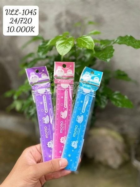 Thước kẻ Việt Lợi nhựa PS in 2 màu gấp 30cm (24/720)