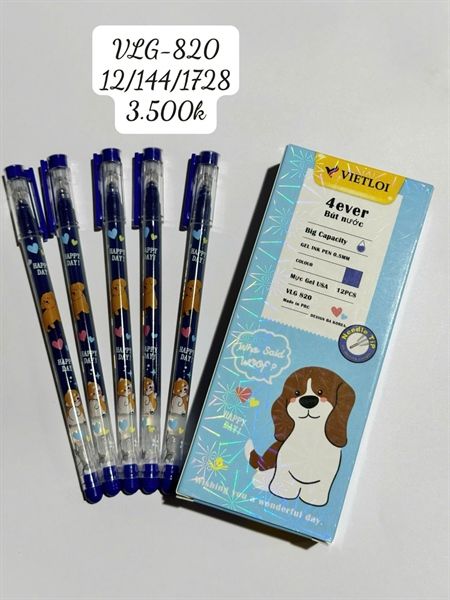 Bút gel Việt Lợi hình chó ngòi 0.5mm VLG-820 (12/144/1728 )